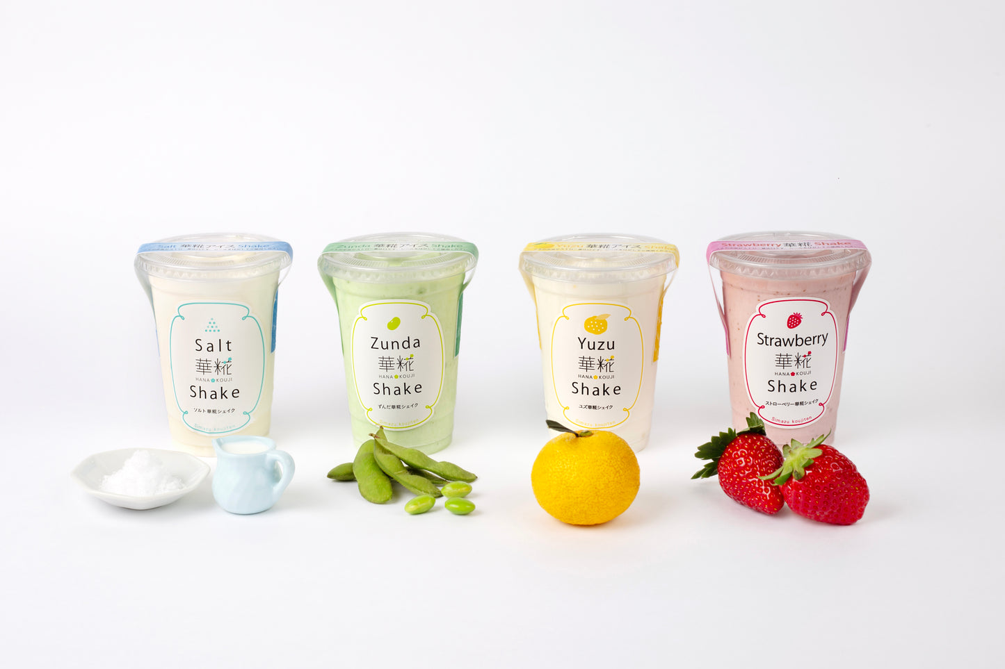 『華糀shake4種 190ml 各3個セット 』アイスにもシェイク　糀スイーツ　アイスクリーム　ギフト　島津麹店