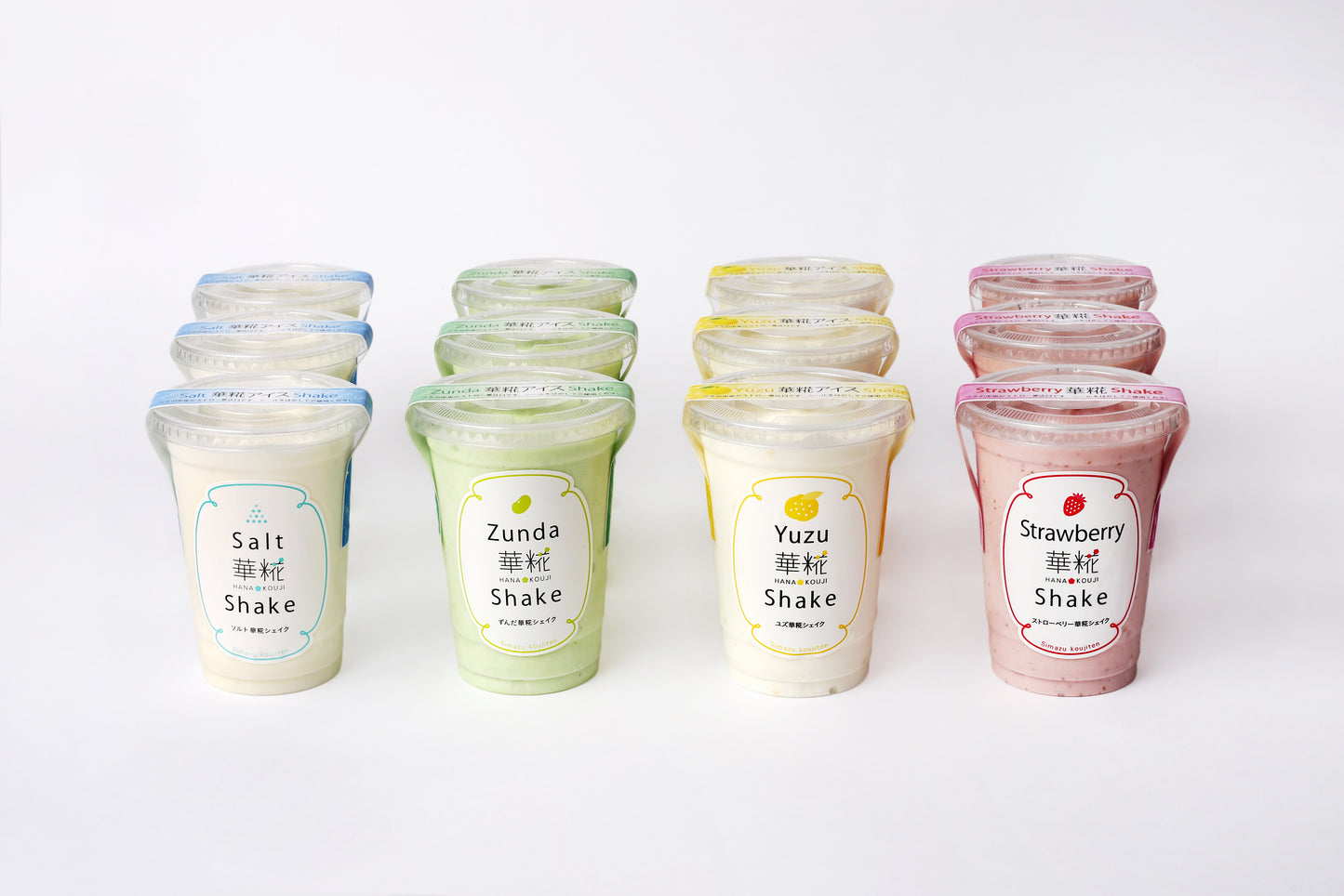 『華糀shake4種 190ml 各3個セット 』アイスにもシェイク　糀スイーツ　アイスクリーム　ギフト　島津麹店
